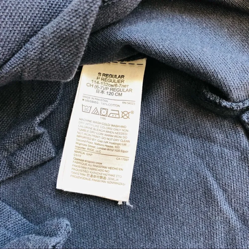Gap Kids Long sleeved Pique Polo Shirt